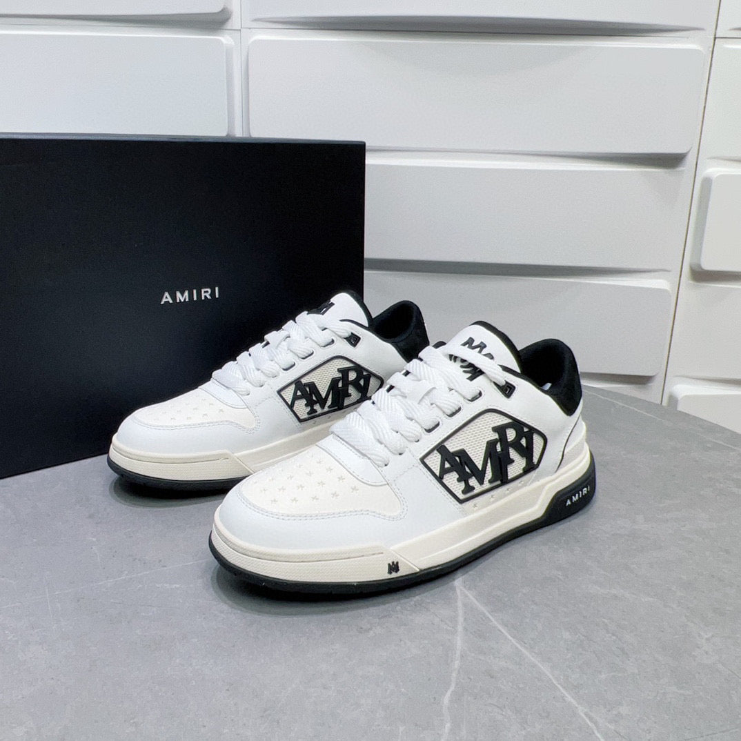 Amiri Classic Low Trainers White and Black