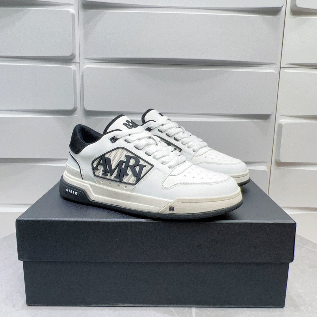Amiri Classic Low Trainers White and Black