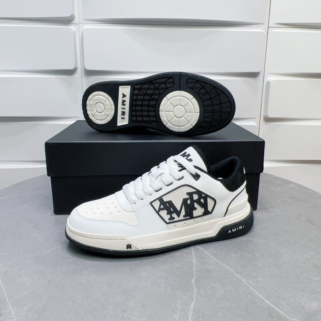 Amiri Classic Low Trainers White and Black