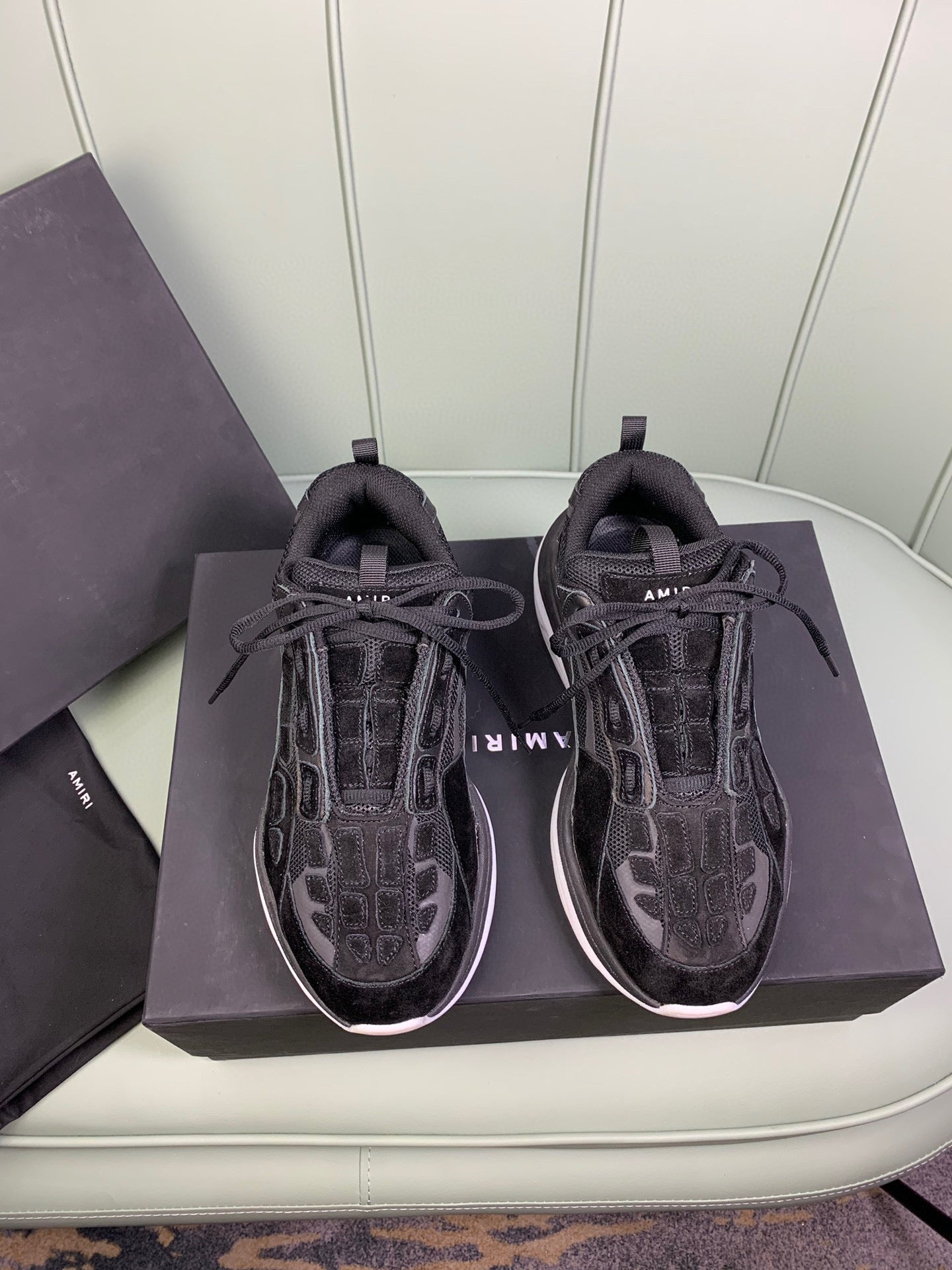 Amiri Skel-Top Trainers Black