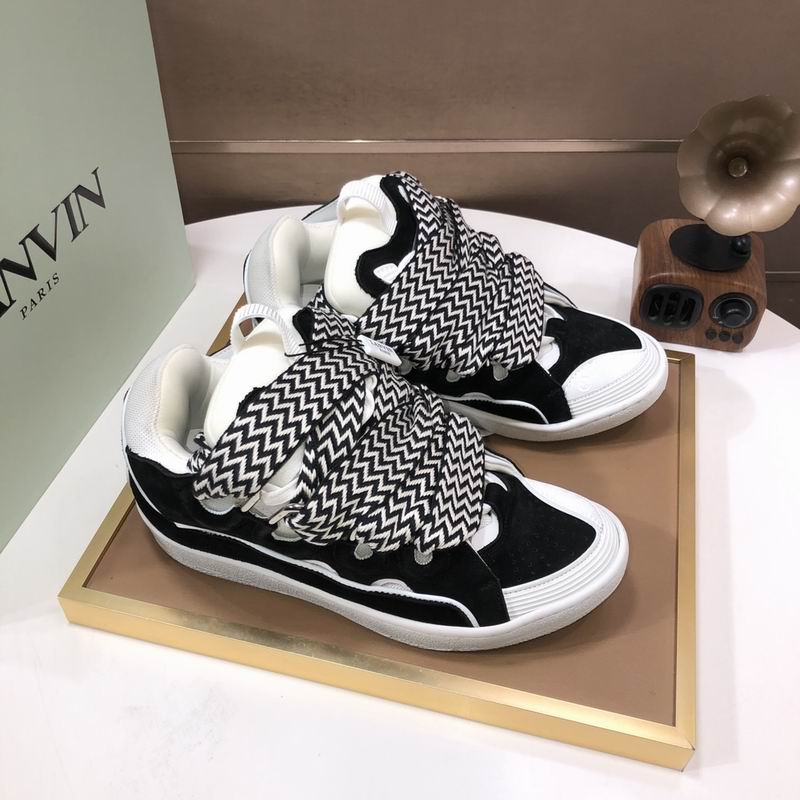 Lanvin Curb Low-top Trainers Black and White