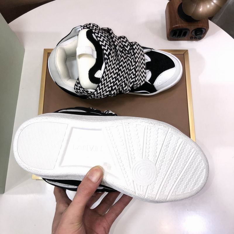 Lanvin Curb Low-top Trainers Black and White