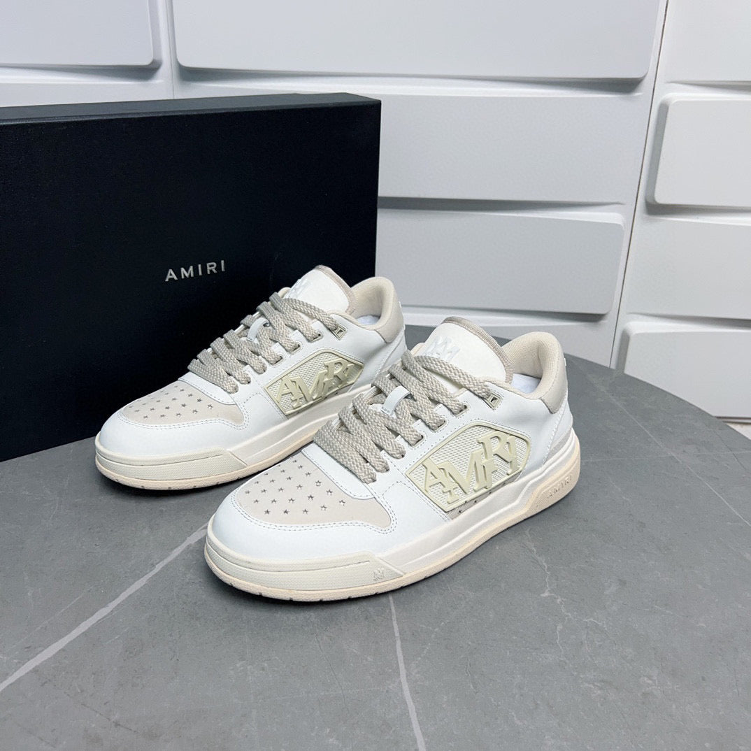 Amiri Classic Low Trainer White And Cream
