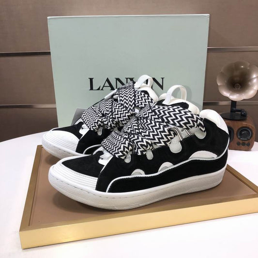 Lanvin Curb Low-top Trainers Black and White